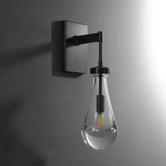 Raindrop Sconce MattBlack