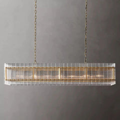 Marcia Glass Rectangular Chandelier 54