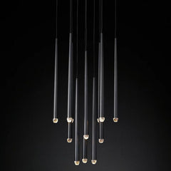 Artemis Round Tapered Tubular Chandelier 24