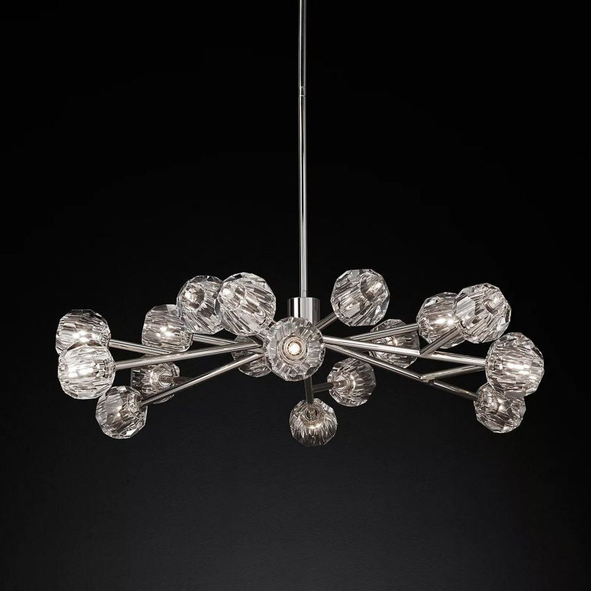 Belle De Crystal Ball Round Chandelier 48