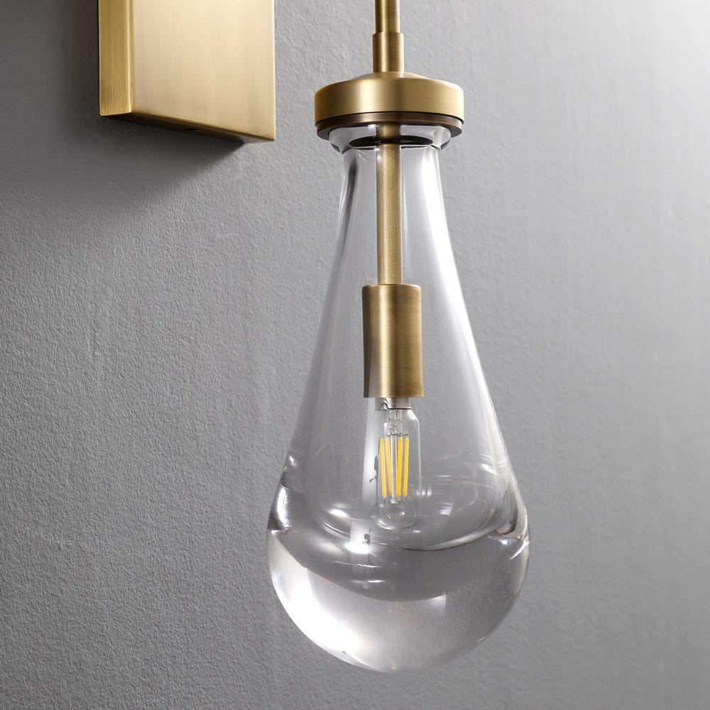 Raindrop Sconce VintageBrass