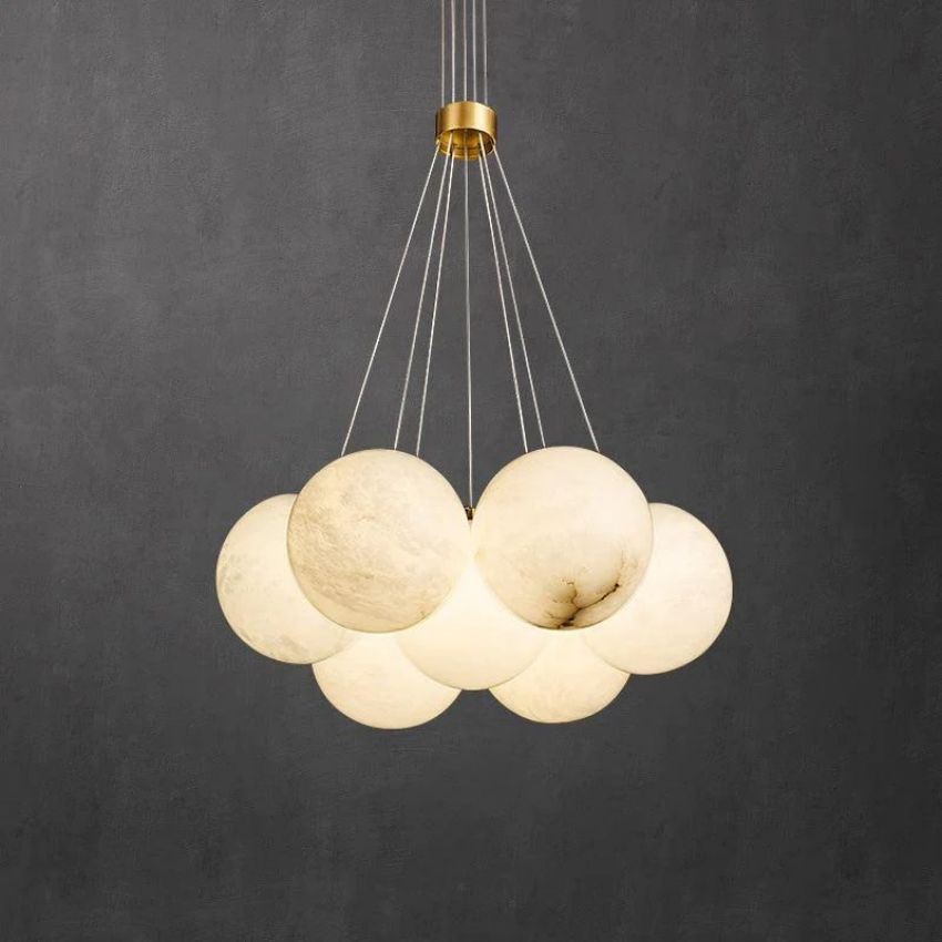 Alabaster Globe Ceiling Pendant Light