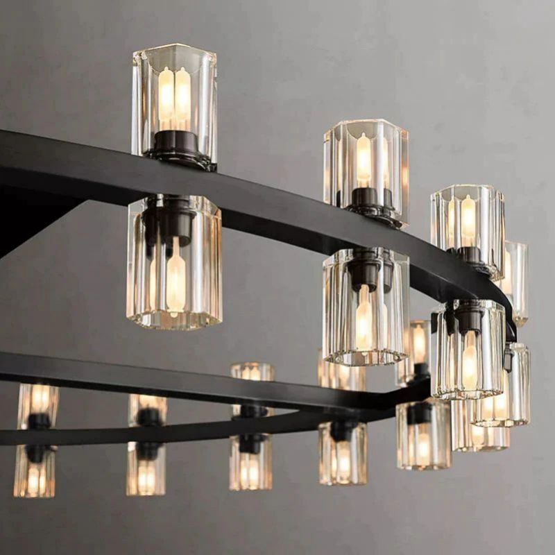 Industrial Round Crystal Chandelier30D