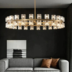 Industrial Round Crystal Chandelier30D