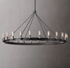 Vintage Round Outdoor Chandelier