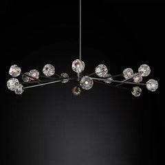 Belle De Crystal Ball Round Chandelier 72