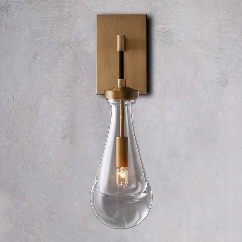 Raindrop Sconce VintageBrass