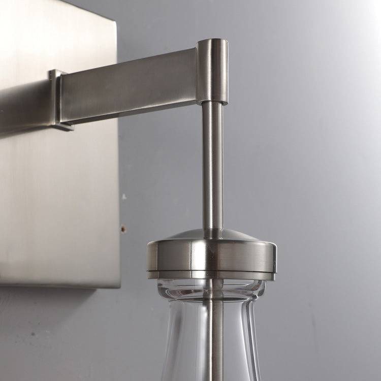 Raindrop Sconce Satin Nickel