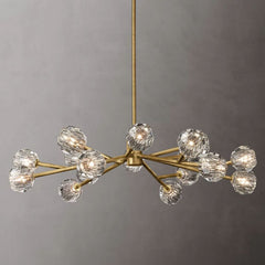 Belle De Crystal Ball Round Chandelier 48