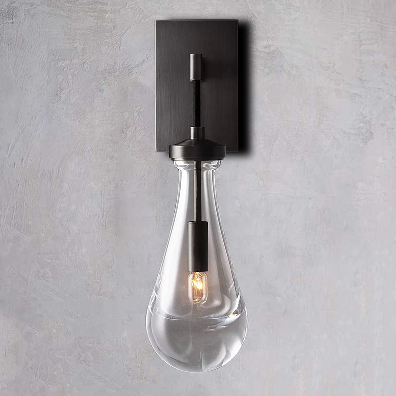 Raindrop Sconce MattBlack